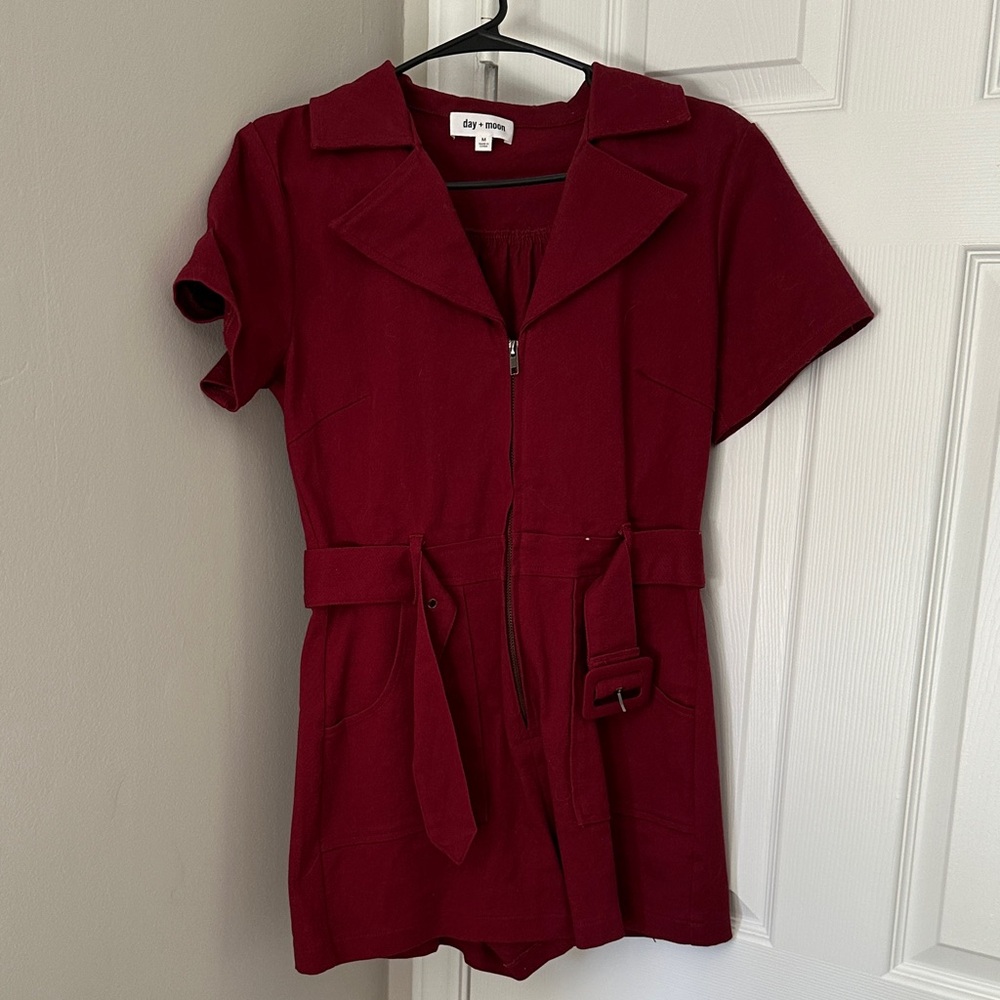 Day Nite Burgundy Jumpsuit